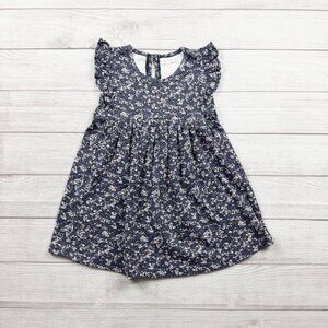 Jamie Kay Girls Organic Cotton Blueberry Floral Print ADA Dress Size 5